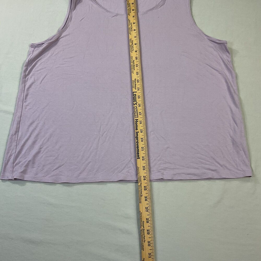 Eileen Fisher Women’s 2X Lavender Sleeveless Tank Top Scoop Neck Casual Stretch - Picture 6 of 7